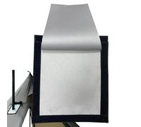 Cric De Poêle pour Tente - Fibre De Verre Silicone 23x20cm | Kit De Cheminée À Conduit Chaud avec Rabat Anti-Pluie | Tissu De Ventilation Ignifuge Hautement Ignifuge pour Tuyaux | Clignotant De