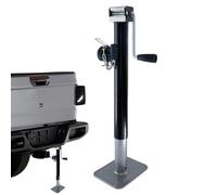 Cric de remorque avec repose-pieds - Capacité de 1763 livres - Cric stabilisateur de caravane robuste en acier - Cric ciseau en acier - Cric de remorque haute performance - Cric stabilisateur de