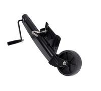 Cric de remorque pour Bateau avec Roue - Cric pivotant, Roues pivotantes en Acier, pour Utilisation sur Une flèche de remorque de 12 cm x 11 cm Max., Jockey Pliable