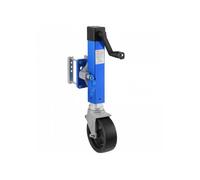 Cric de Remorque pour Bateau, Charge 907 kg, Roue Jockey de Remorque Pivotant Robuste avec Roue en PP, Levage 410-670 mm, pour