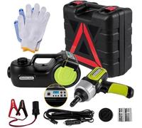 Cric Électrique Hydraulique - VEVOR - 5T - Levage 135-360mm Voiture avec Clé à Choc