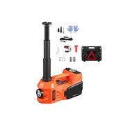 Cric Électrique pour Voitures 5 T, Cric de Levage Réglable avec Gonfleur Intégré, Outil Démonte-Pneu Portable avec Marteau