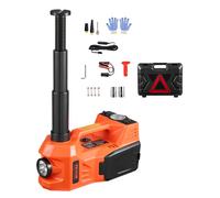 VEVOR Cric Électrique pour Voitures 5 T, Cric de Levage Réglable avec Gonfleur Intégré, Outil Démonte-Pneu Portable avec Marteau Sécurisé et Lumière LED, pour Urgence Dépannage Routière SUV Berline