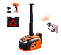 VEVOR Cric Électrique pour Voitures 5 T, Cric de Levage avec hocs Électrique, Outil Démonte-Pneu Portable avec Lumière LED et Télécommande, pour Dépannage Routière SUV Berline Garage Atelier
