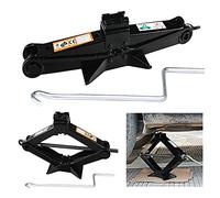 Cric élévateur de Voiture ciseau antirouille 2 tonnes avec manivelle Hauteur de Travail maximale 38cm pour Voitures Opel/Corsa/Astra/Zafira/Insignia/Meriva/Audi A3 A4 A5 Q3