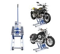 Cric élévateur hydraulique pour moto ATV, 680 kg, avec système de levage hydraulique, parfait pour les amateurs de moto et les professionnels, montage au sol avec accessoires d'installation, élévateur