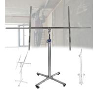 Cric élévateur pliable réglable pour cloison sèche pour plafond et murs, palan roulant en acier inoxydable pour l'amélioration de la maison et la construction