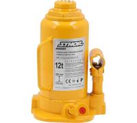 Cric hydraulique 12T avec système de jet d'huile, cric portable pour voiture et machine, construction compacte et stable. YATO