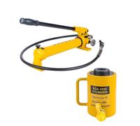 Cric hydraulique 20 tonnes avec pompe manuelle CP-700, vérin hydraulique creux à simple effet, capable de pousser et de tirer(30T-2in Stroke+CP-700 Hand Pump)