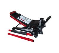 Cric hydraulique 4T à double piston avec pédale - Extra plat 75-500 mm - Levée rapide et roues à 360° - Auto, SUV et fourgon - Cric de manœuvre professionnel pour atelier