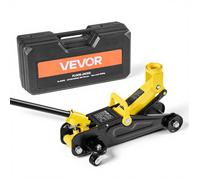 VEVOR Cric Hydraulique à Profil Bas Capacité 1,5 T, Cric Rouleur en Acier, Plage de Levage 13-31 cm, avec Pompe de Levage Rapide à Piston Unique, pour Lever Voitures de Sport Berlines Entretien Auto