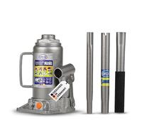 Cric hydraulique alca® t I Double Piston, certifié GS & TÜV, Hauteur de Levage 205-390 mm, Huile Rechargeable, cric - idéal pour SUV, camionnettes & Camping-Cars