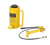 Cric hydraulique avec Pompe à Main, vérin Creux à Simple Effet for Les opérations de poussée et de Traction(20T-4in Stroke+CP-700 Hand Pump)