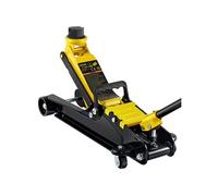 VEVOR Cric Hydraulique Rouleur 2,5 T Cric de Plancher Hydraulique à Profil Bas Hauteur 85-380 mm Cric de Service Profil Bas à Piston Unique avec 2 Roues Directionnelles pour Lever Camion SUV Atelier