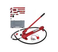 Cric hydraulique de 10 tonnes, tuyau d'huile de 1,4 m, kit de réparation de châssis de voiture de 15 pièces, cric de levage for camions, équipement lourd