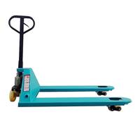 Cric hydraulique d'entrepôt manuel robuste avec roues en nylon durable pour un transport facile dans les supermarchés et les chantiers de construction (taille L)