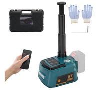 Cric hydraulique électrique 5T Compatible avec Makita 18V Batterie, 220W cric, Plage de Levage 15-45cm, kit de Changement de pneus sans Fil pour Voiture, SUV, MPV, réparation de Garage(sans Batterie)