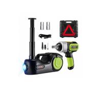 Cric hydraulique électrique pour voiture, capacité 5 T, 12 V CC, avec gonfleur hocs, pour entretien automobile