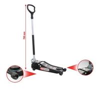 KS Tools Cric hydraulique ULTIMATE 161.0367 extra-bas acier 2t