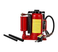 Cric hydraulique pneumatique à bouteille haute résistance de 20 tonnes. Pompe entièrement soudée, opération manuelle, plage de levage de 26 à 51 cm, pompe en alliage d'aluminium