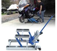 Cric hydraulique pour moto - 680 kg - Cric hydraulique - Support de quad (bleu)