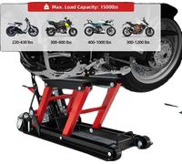 Cric hydraulique pour moto, capacité de charge de 680 kg, plage de levage réglable