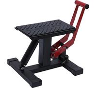 Cric hydraulique pour moto, capacité de charge élevée 400 kg, construction en acier durable, noir rouge