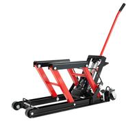 Cric hydraulique pour moto, capacité de levage de 680 kg, plage de levage réglable, noir
