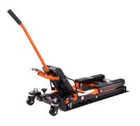 Cric Hydraulique pour Moto-Duoku-0,7 Tonne-Table Êlévatrice à Ciseaux pour VTT Portable avec 4 Roues-Levage à Pédale