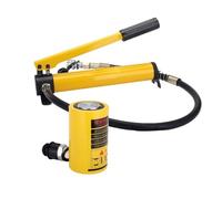 Cric Hydraulique Robuste, Avec Pompe À Main, Adapté À L'installation Et À L'entretien Sur Les Chantiers De Construction, Les Ponts Et L'industrie Sidérurgique(10T jack+CP-180 hand pump)