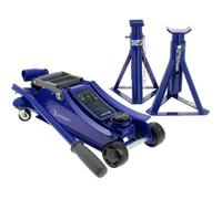 Cric hydraulique rouleur - MICHELIN - 9558 - Capacité de levage : 1800 kg - Hauteur de levage : 105mm à 350mm.