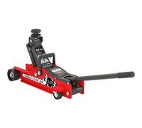Cric hydraulique rouleur 2,5t - hauteur de levage 80-360mm - acier rouge noir