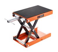 Cric moto 500kg élévateur ciseaux réglable 9,5-35 cm antidérapant