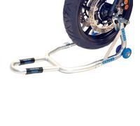 CRIC MOTO PREMIUM SOUS LA ROUE AVANT - MONTAGE DERRIÈRE LE LAGI