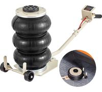 Cric pneumatique Air Jack 3 t, Blanc Cric pneumatique à triple sac 140-450 mm Hauteur de levage Cric pneumatique Airbag à longue poignée, levage de 5 minutes Cric pneumatique Cric pour VUS, camions, v