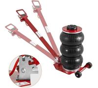 VEVOR Cric Pneumatique 3 tonnes Plage 140-450 mm Cric de Levage Pneumatique 0,8-1,0 MPa 3 Coussins d’Air Poignée Longue Ajustable Levage Rapide pour Réparation Entretien Voiture SUV Atelier Garage
