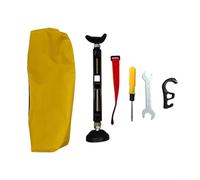 Cric Portable pour moto pour avant Arrière Pliable Acier Cric | Design pliable, acier 45# pour robuste, mat, pour avant et arrière, gain de place garage
