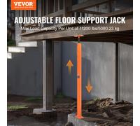 Cric pour la maison VEVOR, plage de hauteur de 137 à 381 cm, capacité de charge maximale de 5000 kg, barre d'appui réglable, cric pour cave, barre de poteau pour mise à niveau, support de levage, cric