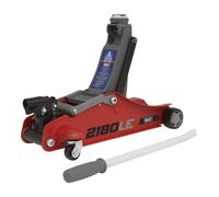 Cric Roulant à 180 poignées 2 tonnes avec châssis Court Rouge