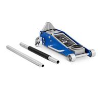 MSW Cric Rouleur Hydraulique Voiture Mobile Roulant Professionnel Atelier MSW-TJ2500 (Charge Max. 2 500 kg, Course 100-465 mm, Aluminium, Double Pompe, Long Levier)