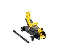 Cric rouleur hydraulique profil bas, capacité 2 T, levage 125,2-335 mm, acier, pompe rapide à piston unique