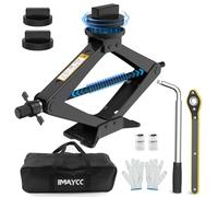 Cric Voiture 2.5T IMAYCC Universel Crique Voiture pour Mercedes Benz Série avec 2 Tampon Caoutchouc,Portable Cric de Levage avec Clé pour Écrous de Roue, Set Urgence Automobile pour Sedan SUV MPV