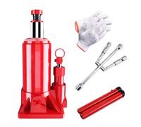 Cric voiture vertical tout-en-un adapté, cric soudage hydraulique avec poignée pompe, outil changement pneu mobile permettant d'économiser des efforts(2t)