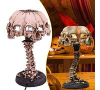 Cricia Squelette Lampe De Table Creative Squelette Veilleuse Halloween Industriel Rétro Style Lampe Horreur Chambre Décoration