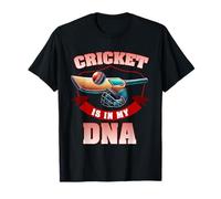Cricket is in My DNA Joueur de Cricket Bowler Batsman Cricket T-Shirt