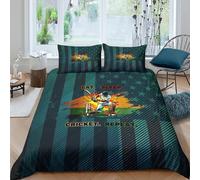 Cricket player action Ensemble De Literie 3 Pièces 3D Imprimée Hypoallergique Sports graphic Parure de Lit avec 2 x Taies d'oreiller Respirante for Chambre de adolescents Super king（260x220cm）