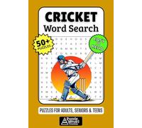 Cricket Word Search Puzzle Book: 50+ Fun & Easy-to-Read Puzzles Celebrating the Sport of Bat & Ball, Players, Teams & Traditions for Adults, Seniors & Teens