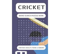 Cricket Word Search Puzzle Book: Cricket Word Search Puzzle Book, Perfect Summer Activity To Keep Your Brain Active and Fit during Your Holiday! Over ... time, Gifting, Free Time Activity Book