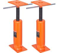 Crics domestiques VEVOR, lot de 2, plage de hauteur 12 à 16 pouces, capacité de charge maximale par unité 9700 lbs, barre de support réglable, poteau de levage de cave pour mise à niveau, cric télesco