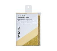 Cricut 2007142 Cartes d'insertion crème/doré pailleté Crème/doré 5,88 x 4,45 x 0,75